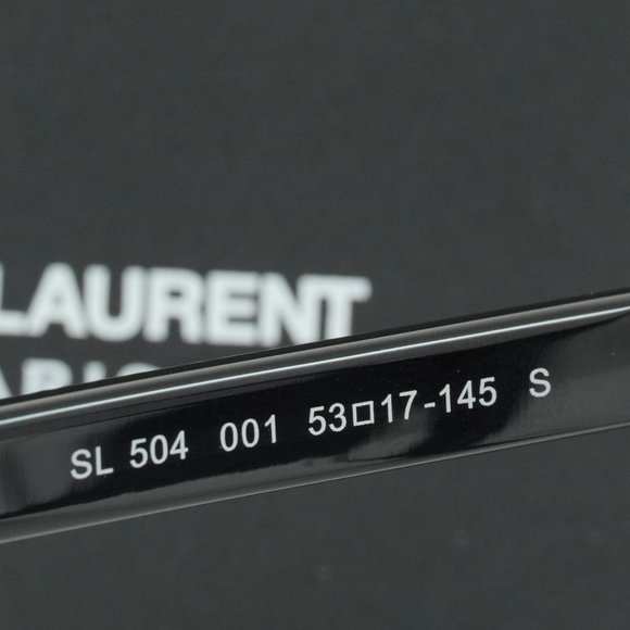 💯 NEW SAINT LAURENT SL504 001 WOMENS BLACK EYEGLASSES - Picture 5 of 11